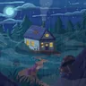House in the Woods cover art by Purrple Cat